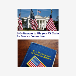 580 Reasons to file your va claim for service connection ebook cover